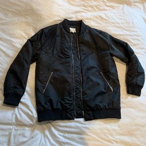 Aritzia Wilfred black bomber jacket